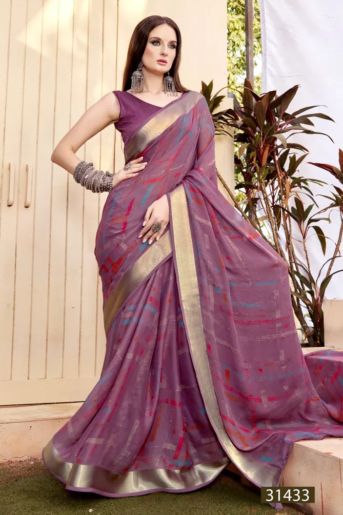 Kizza Vol 9 By Vallabhi Daily Wear Shimmer Georgette Sarees Orders In India